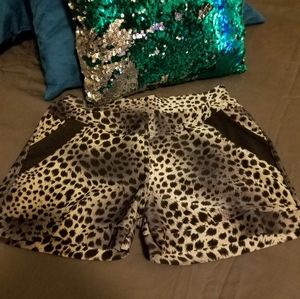 Cheetah print shorts